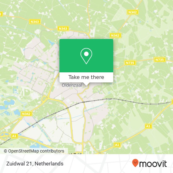 Zuidwal 21 Karte