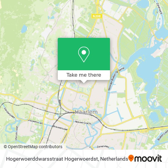 Hogerwoerddwarsstraat Hogerwoerdst map