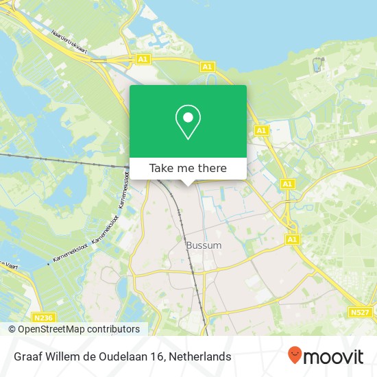 Graaf Willem de Oudelaan 16 Karte