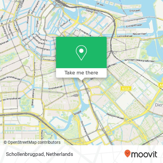 Schollenbrugpad map