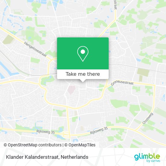 Klander Kalanderstraat Karte