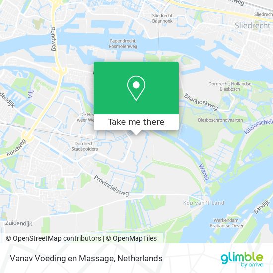 Vanav Voeding en Massage map