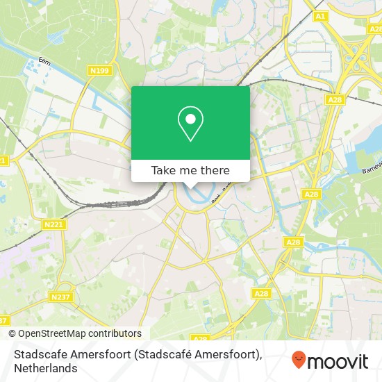 Stadscafe Amersfoort (Stadscafé Amersfoort) map