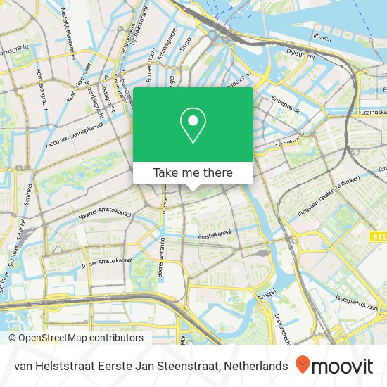 van Helststraat Eerste Jan Steenstraat map