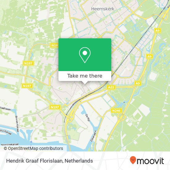 Hendrik Graaf Florislaan map