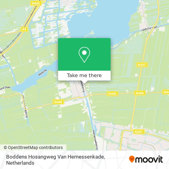 Boddens Hosangweg Van Hemessenkade Karte