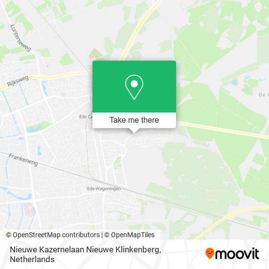 Nieuwe Kazernelaan Nieuwe Klinkenberg Karte