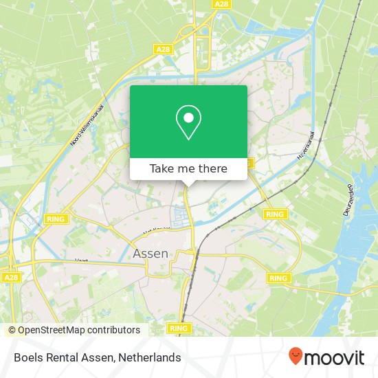 Boels Rental Assen map