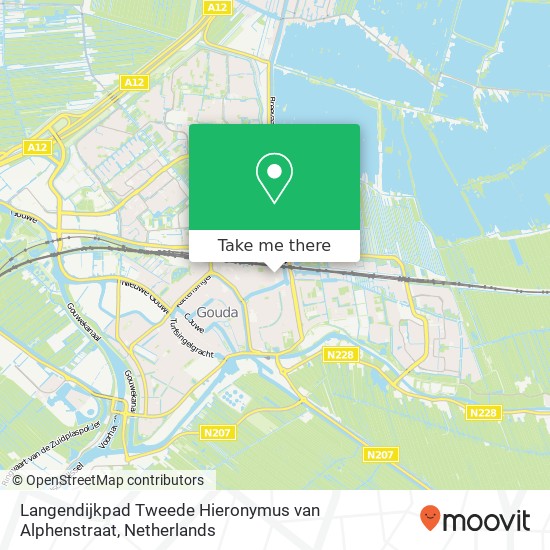 Langendijkpad Tweede Hieronymus van Alphenstraat map