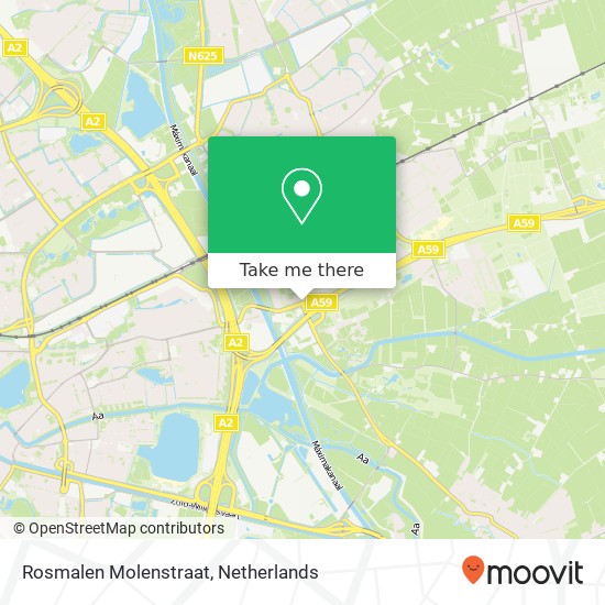 Rosmalen Molenstraat map