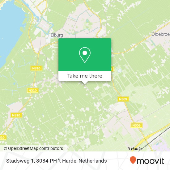 Stadsweg 1, 8084 PH 't Harde map