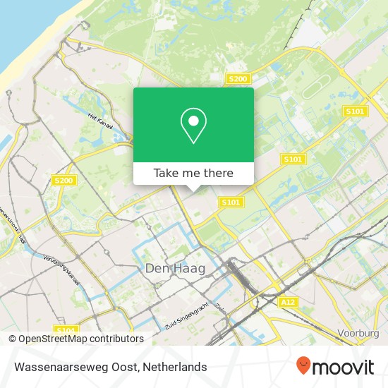 Wassenaarseweg Oost map