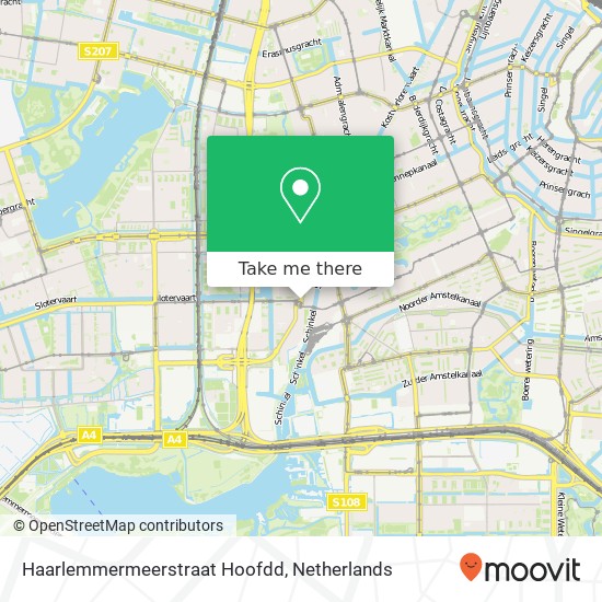 Haarlemmermeerstraat Hoofdd Karte