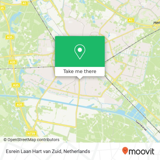 Esrein Laan Hart van Zuid map