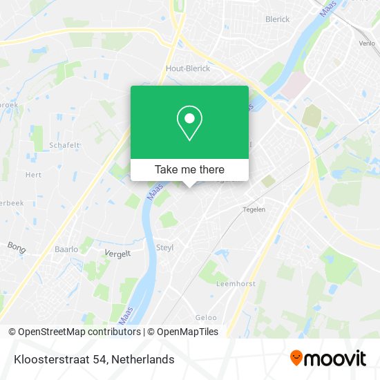 Kloosterstraat 54 Karte