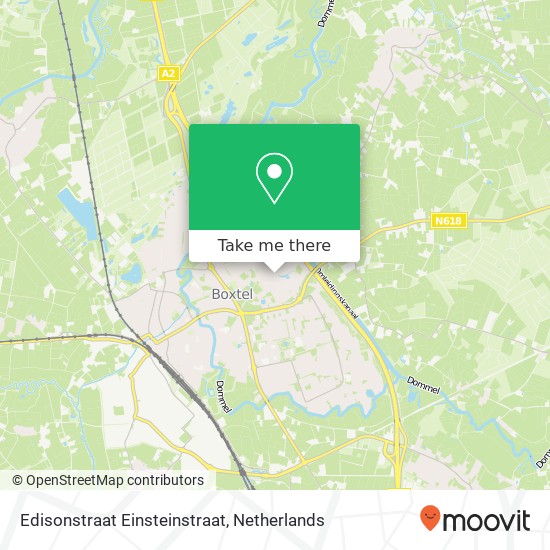 Edisonstraat Einsteinstraat map