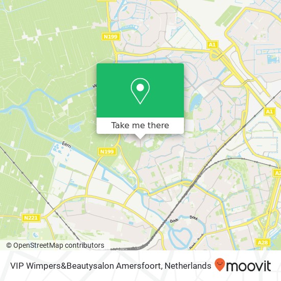 VIP Wimpers&Beautysalon Amersfoort map