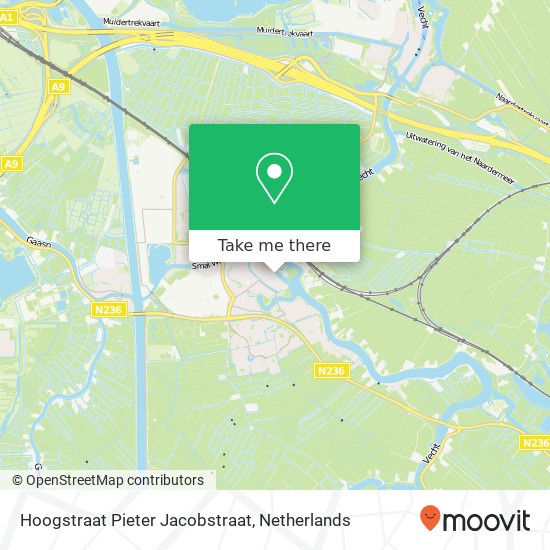 Hoogstraat Pieter Jacobstraat Karte
