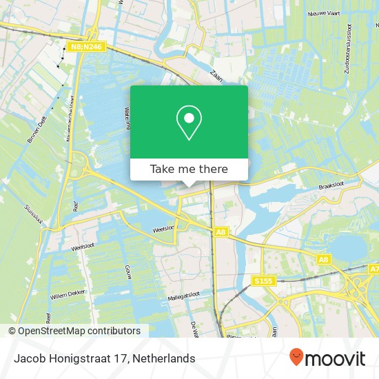 Jacob Honigstraat 17 map