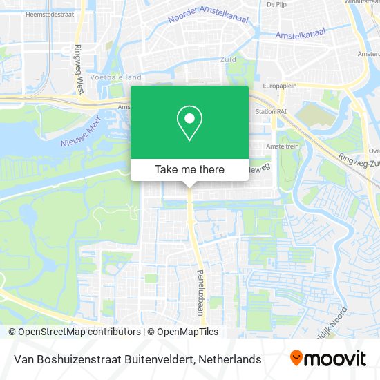 Van Boshuizenstraat Buitenveldert map