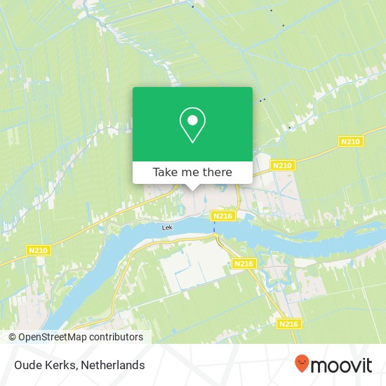 Oude Kerks map