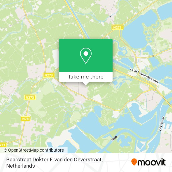 Baarstraat Dokter F. van den Oeverstraat map