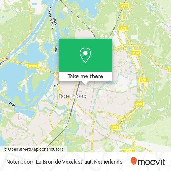 Notenboom Le Bron de Vexelastraat map