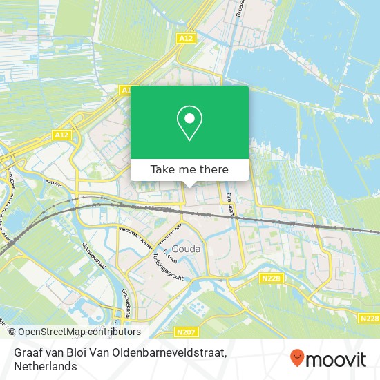 Graaf van Bloi Van Oldenbarneveldstraat map