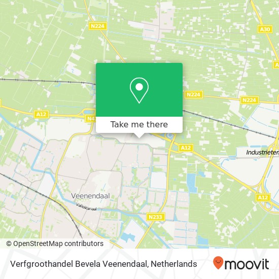 Verfgroothandel Bevela Veenendaal map