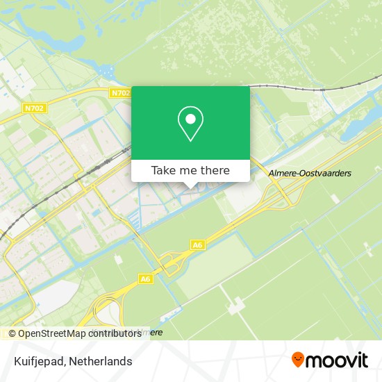 Kuifjepad map