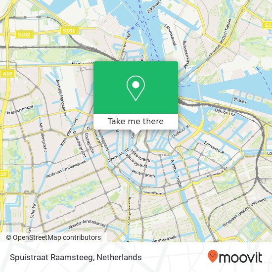 Spuistraat Raamsteeg map