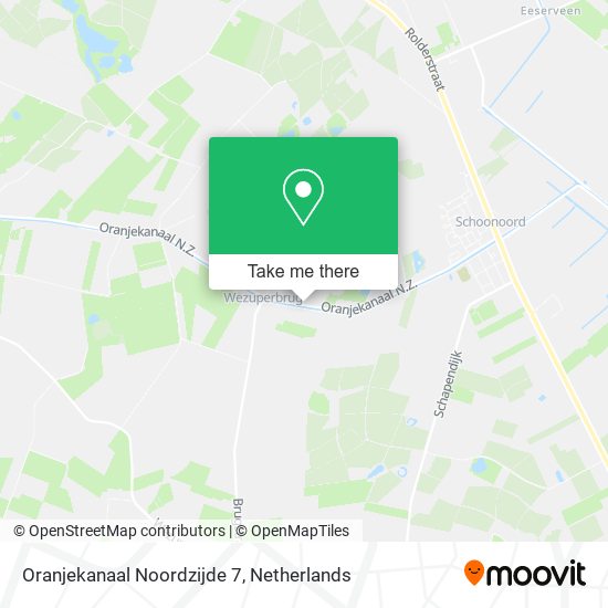 Oranjekanaal Noordzijde 7, 7853 TA Wezuperbrug map