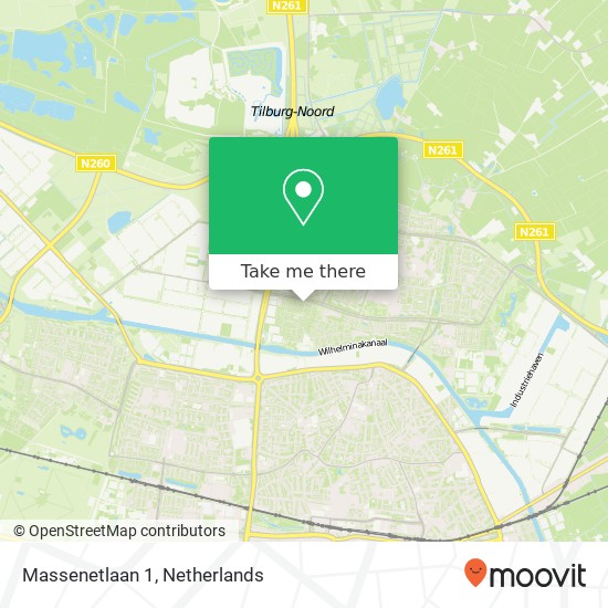 Massenetlaan 1 Karte