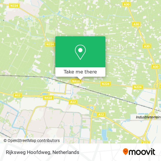 Rijksweg Hoofdweg map