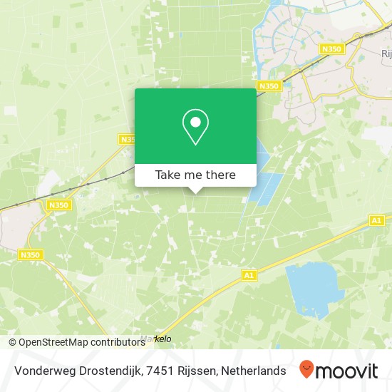 Vonderweg Drostendijk, 7451 Rijssen map