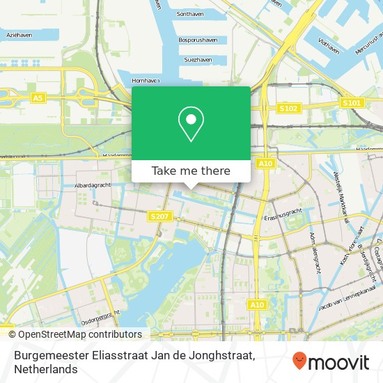 Burgemeester Eliasstraat Jan de Jonghstraat map