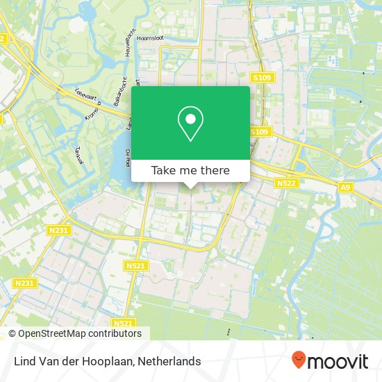 Lind Van der Hooplaan map