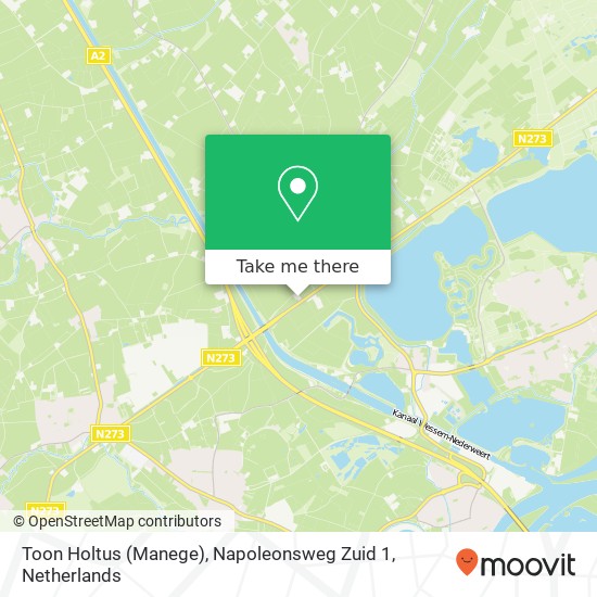 Toon Holtus (Manege), Napoleonsweg Zuid 1 map