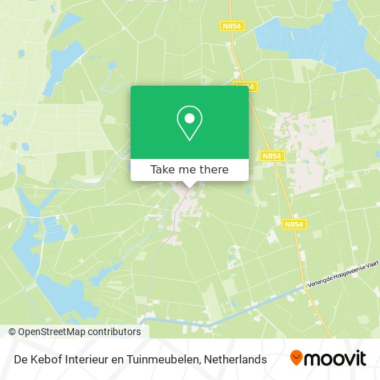 De Kebof Interieur en Tuinmeubelen Karte