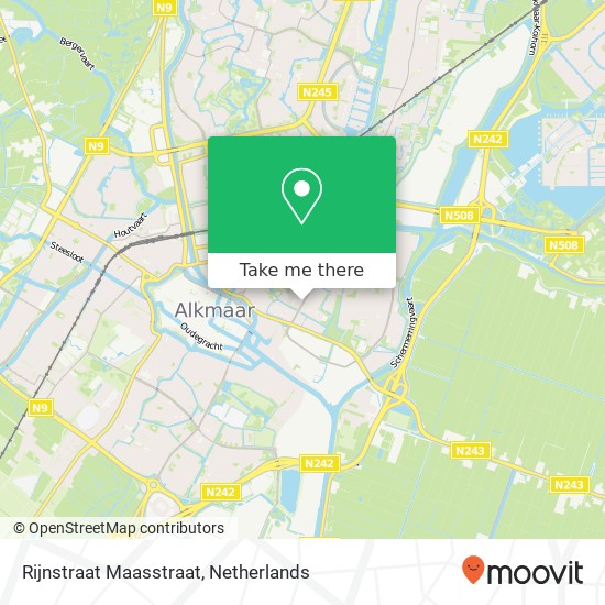 Rijnstraat Maasstraat map