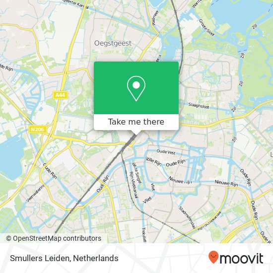 Smullers Leiden map