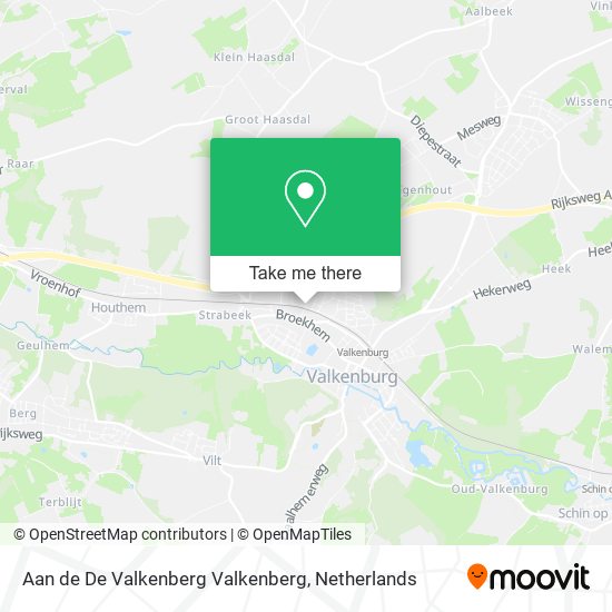Aan de De Valkenberg Valkenberg map