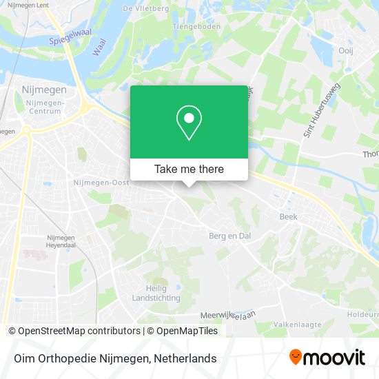 Oim Orthopedie Nijmegen map