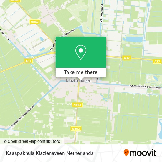 Kaaspakhuis Klazienaveen map