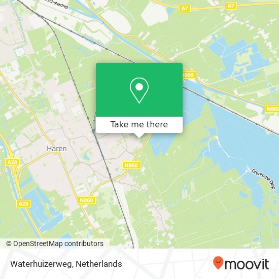 Waterhuizerweg map