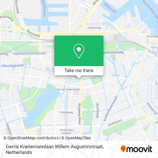 Gerrie Knetemannlaan Willem Augustinstraat map