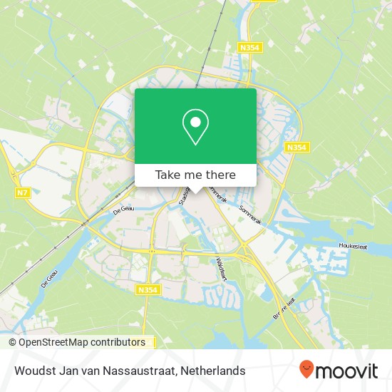 Woudst Jan van Nassaustraat map