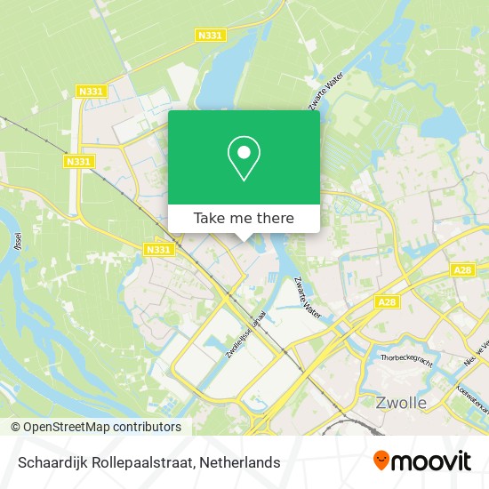 Schaardijk Rollepaalstraat Karte