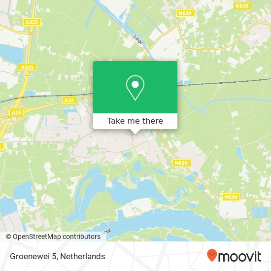 Groenewei 5 map