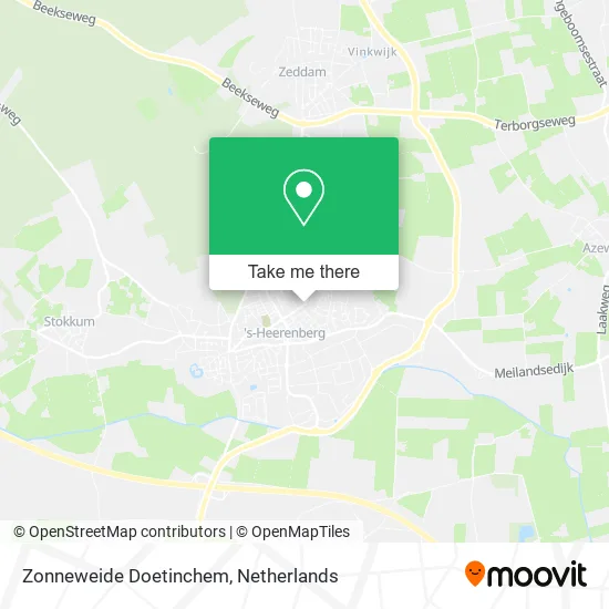Zonneweide Doetinchem map